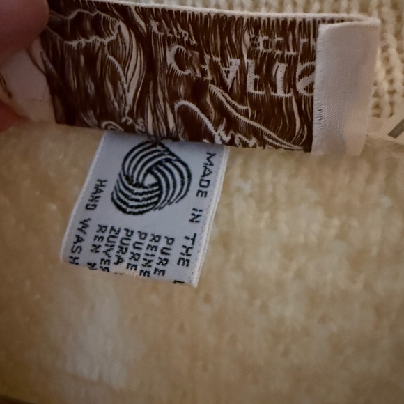 Vintage Cheviot Crafts Scottish Wool Cable Knit Cardigan Medium - Picture 4 of 6